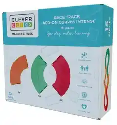 Cleverclixx Klocki magnetyczne Race Track Add-on Curves Intense - 15 el.