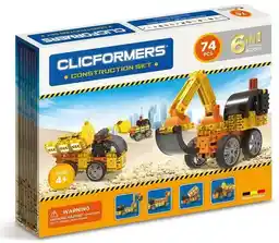 Clicformers Klocki Konstrukcyjne 6W1 - Maszyny Budowlane 74el