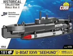 Cobi Klocki 4846 Okręt podwodny U-boat XXVII seehund ,181 el.