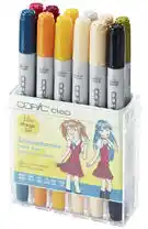 COPIC Ciao Markery Szkolne ubrania 12szt