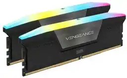 Corsair Vengeance RGB DDR5 5600 C36 32GB 2 x 16GB Czarny Pamięć RAM CMH32GX5M2B5600C36K