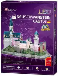 CUBIC FUN Puzzle 3D LED Zamek Neuchwanstein L174H (128 elementów)