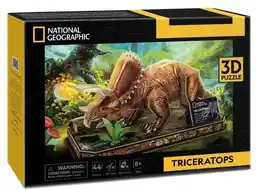 Cubic Fun Puzzle 3D National Geographic Triceratops 306-DS1052H (44 elementy)