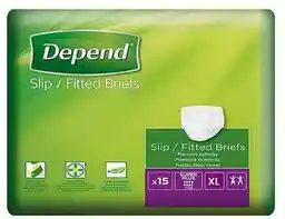 DEPEND SLIP Super Plus rozmiar L pieluchy dla dorosłych 15szt