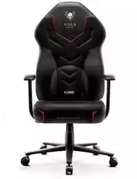 Diablo Chairs X-Gamer 2.0 Normal Size Skóra ECO Tkanina Dark obsidian