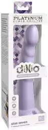 Dillio Slim Seven - dildo stymulujące żołądź z zaciskiem (20 cm) - fioletowy