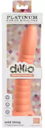 Dillio Wild Thing - zaciskane dildo z rowkami (19 cm) - pomarańczowy