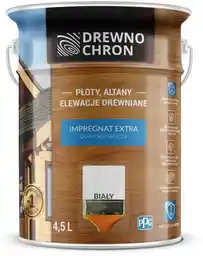 Drewnochron Impregnat Extra Powłokotwórczy Biały 4,5l