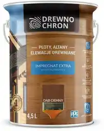 Drewnochron Impregnat Extra Powłokotwórczy Dąb Ciemny 4,5l