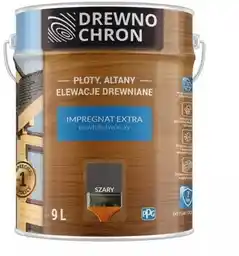 Drewnochron Impregnat Extra Powłokotwórczy Szary 9l