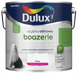 Dulux Farba szybka odnowa Boazerie Biała 2,5l