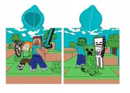 Dziecięce ponczo Minecraft Time to Mine 50x115cm