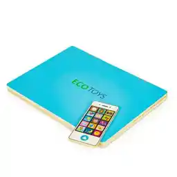 Ecotoys Tablica edukacyjna magnetyczna laptop litery cyfry