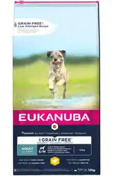 Eukanuba Grain Free Adult Small / Medium Breed, kurczak - 12 kg