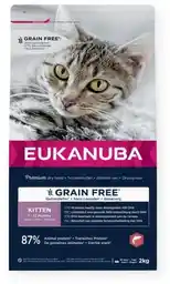 Eukanuba Grain Free kitten salmon - sucha karma dla kota - 2 kg