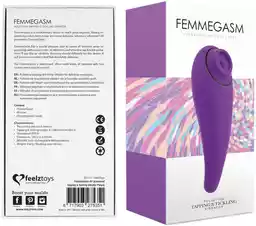 Feelztoys Femmegasm - ładowalny, wodoodporny wibrator dopochwowy i łechtaczkowy (fioletowy)