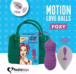 Feelztoys Foxy - bateryjne, radiowe, wodoodporne jajko wibrujące (fioletowe)