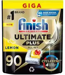 Finish Ultimate Plus lemon 90 szt. kapsułki do zmywarki cytrynowe