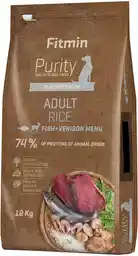 Fitmin Dog Purity Adult Rice, ryba z jeleniem - 12 kg