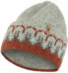 Fjallraven Czapka zimowa vik Path Knit Beanie autumn leaf/grey