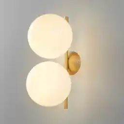 Flos IC C/W1 Double Lampa Sufitowa/Ścienna w kolorze Mosiądzu F3157059