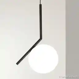 Flos IC S1 Lampa Wisząca Matowa Czarna F3175030