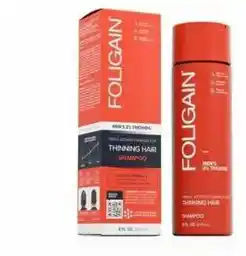 Foligain szampon przeciw łysieniu dla mężczyzn o potrójnym działaniu z 2% trioxidil 236ml