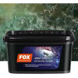 FOX DEKORATOR Farba dekoracyjna EFEKT GALAXY GREEN zestaw 5m2