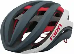 Giro Kask Szosowy Aether Spherical Mips Matte Portaro Gray White Red