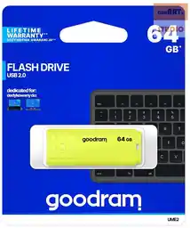 Goodram Pamięć USB UME2 64 GB Żółty 64 GB 1 Sztuk