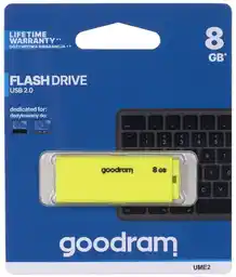 Goodram Pamięć USB UME2 USB 2.0 20 Mb/s Żółty 8 GB 1 Sztuk