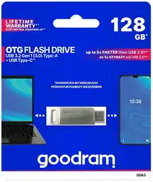 Goodram Pendrive ODA3 128GB USB 3.2 Gen 1 Srebrny