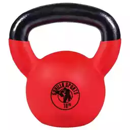 Gorilla Sports 10 kg Kettlebell gumowany hantel Crossfit