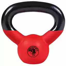 Gorilla Sports 4 kg Kettlebell gumowany hantel Crossfit