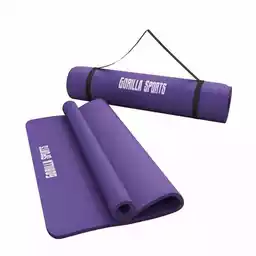 Gorilla Sports Mata do jogi 190x60x1,5 cm fioletowa