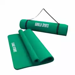 Gorilla Sports Mata do jogi 190x60x1,5 cm zielona