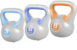 Gorilla Sports Zestaw 3 kg, 6 kg, 8 kg Kettle bitumiczne