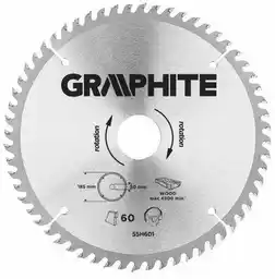 GRAPHITE Tarcza do cięcia 55H601 185 mm