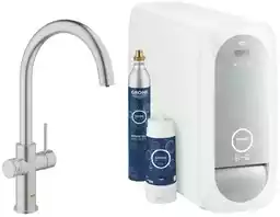 Grohe Blue Home Bateria kuchenna wysoka z funkcją filtrowania wody stal nierdzewna 31455DC1