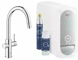 Grohe Blue Home Bateria kuchenna wysoka z wyciąganą wylewką i funkcją filtrowania wody chrom 31541000