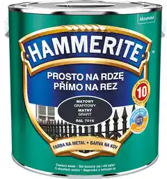 Hammerite Farba na rdzę Mat Grafitowy 2,5L