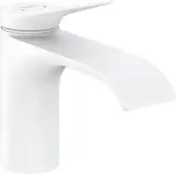 Hansgrohe Vivenis Bateria umywalkowa kaskadowa z korkiem biały mat 75010700