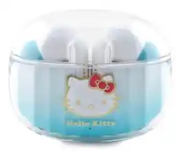 Hello Kitty True Wireless Kitty Head Logo Dokanałowe Bluetooth 5.3 Niebieski Słuchawki bezprzewodowe