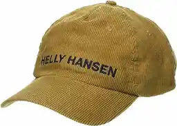 Helly Hansen czapka z daszkiem sztruksowa Graphic Cap kolor brązowy z aplikacją