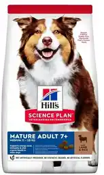 Hills Science Plan Mature Adult 7+ Medium, jagnięcina z ryżem - 14 kg