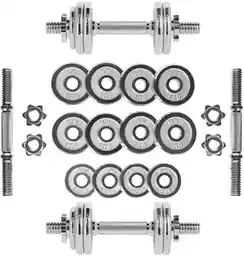 HMS Hantle Sztangielki W Walizce Chromowane STC15 15kg