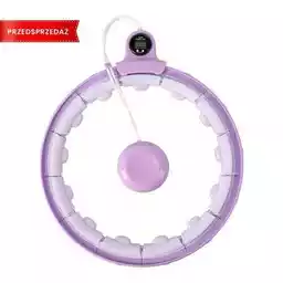 HMS Hula hop z obciążnikiem licznikiem do ćwiczeń koło FH02 Violet