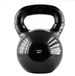 HMS Kettlebell Żeliwny Pokryty Winylem KNV 28kg Black