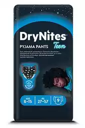 Huggies Drynites Boys 8-15 lat (27-57kg) pieluchomajtki na noc 9szt.