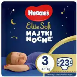 Huggies Elite Soft Night Pants 3 Majtki nocne 6-11kg 23szt